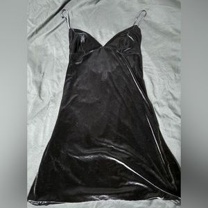 Velvet slip dress